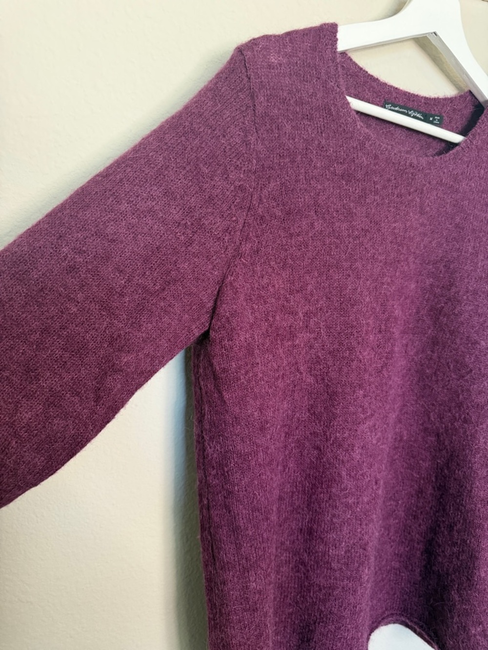 Gudrun Sjoden Sweater alpaca wool Rolled hem sweater - Picture 5 of 7